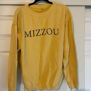 Light Yellow Mizzou Crewneck Sweatshirt